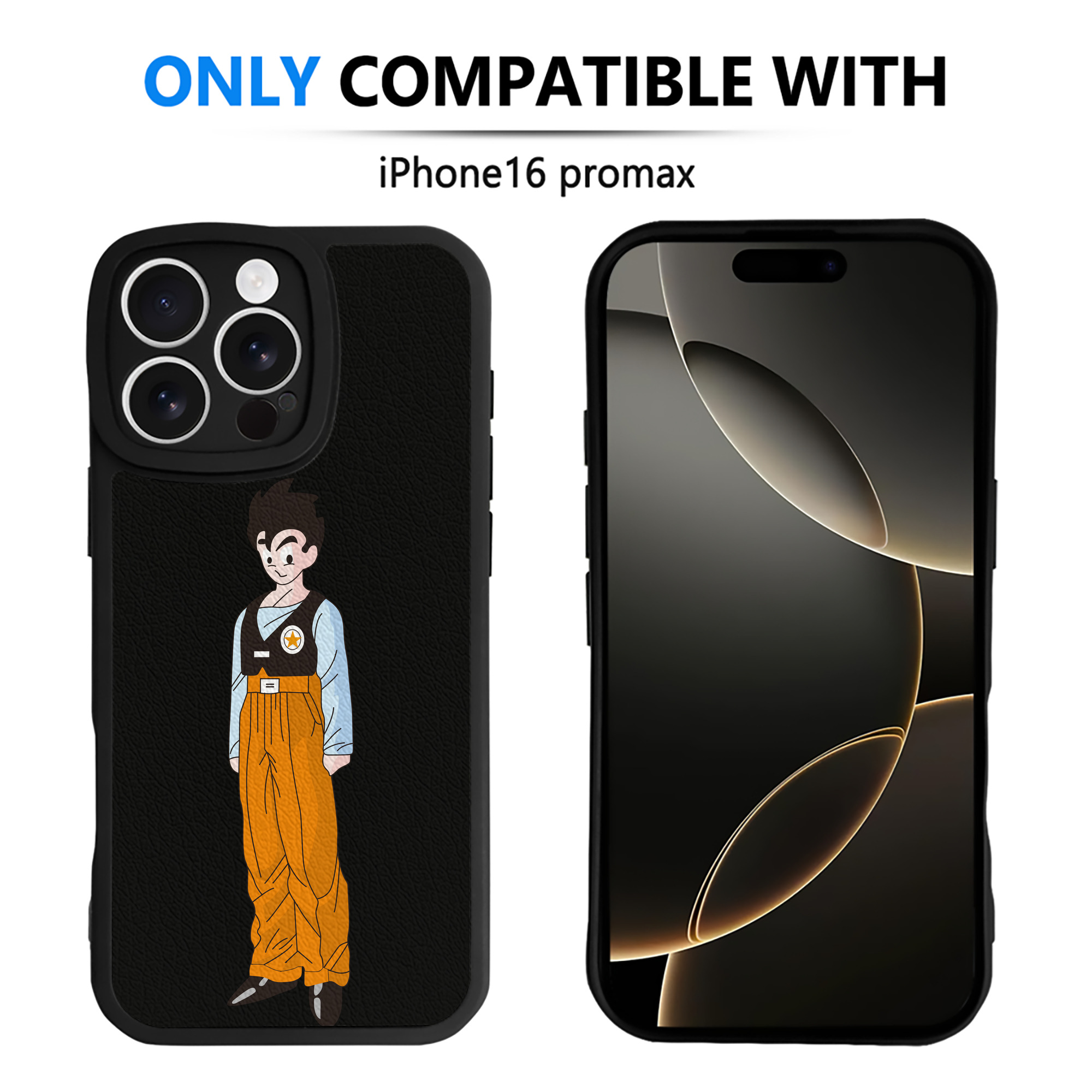 （画像用） ドラゴンボール DRAGON BALL 【iPhone 16シリーズ対応】シリコンスマホケース（レザー調） 材質：シリコン